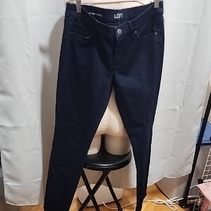 LOFT Women's Navy Skinny Jeans